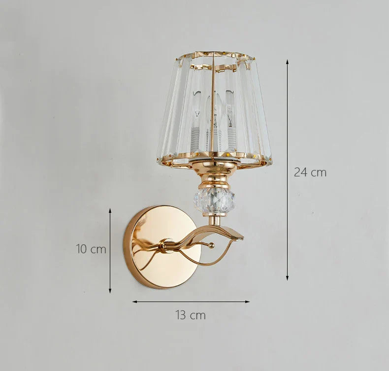 Glass Wall Lights: Modern Minimalist LED Bedside Lamp for Bedroom and Living Room