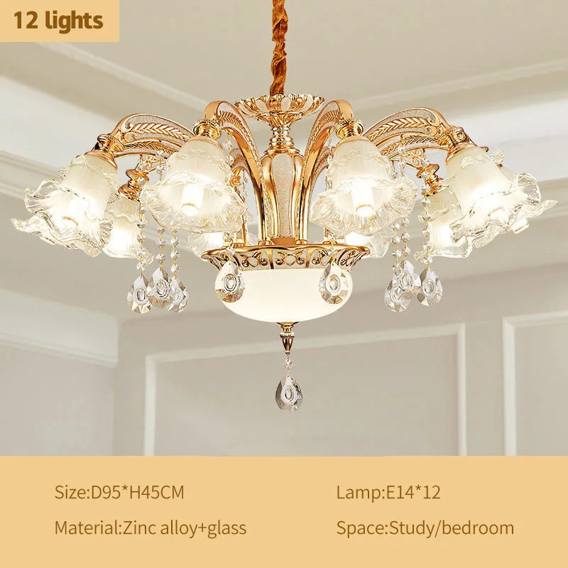 Crystal Luxury Ceiling Chandelier for Living Room, Hotel, Villa Lobby - Nordic Modern Lighting