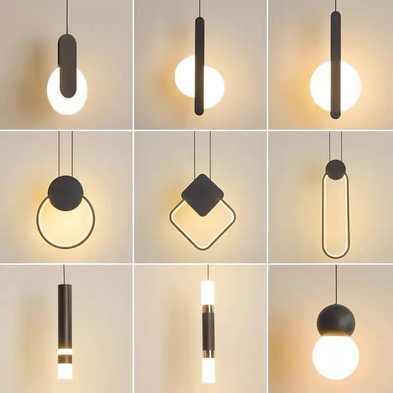 Modern LED Pendant Lights for Living Room Bedroom Bar Decor Lighting