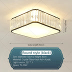 Crystal Light: Modern Restaurant Hotel Ceiling Light for Living Room