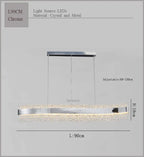 Modern Crystal Chandelier Pendant Lights LED Luxury Living Room Kitchen Island