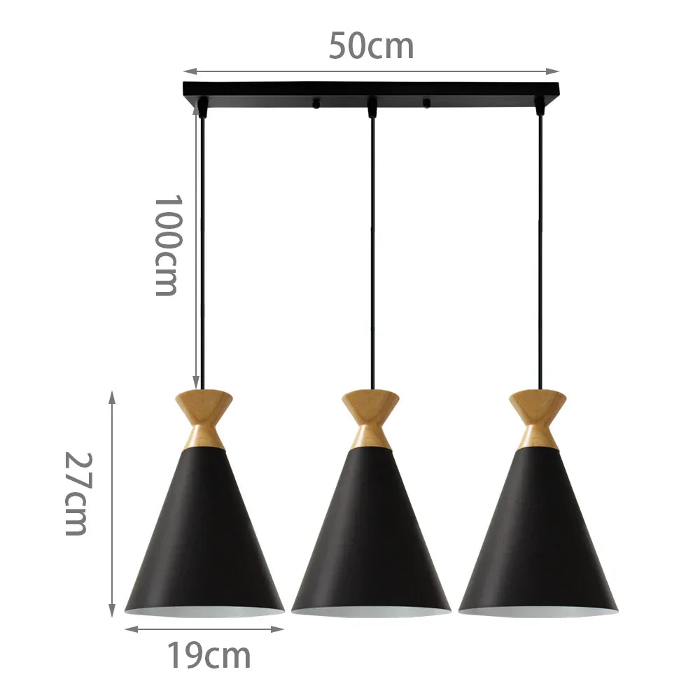 Nordic Retro LED Pendant Chandelier for Modern Home Lighting
