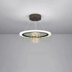Saturn LED Chandelier: Nordic Modern Style for Bedroom, Study, Dining & Living Room