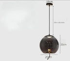 Glass LED Chandeliers for Living Room Bedroom Kitchen Pendant Lamp