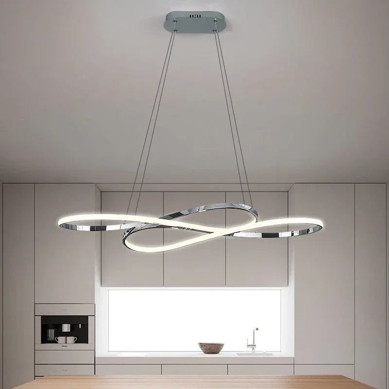 LED Chandelier Dining Kitchen Living Room Electroplated Upholstery Light