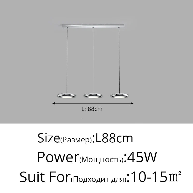 Modern LED Circle Pendant Chandelier for Dining Room & Kitchen