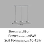 Modern LED Circle Pendant Chandelier for Dining Room & Kitchen