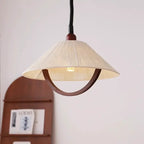 Wood Ceiling Pendant Lights for Kitchen Bedroom, Elegant Retractable Chandelier for Home Decor
