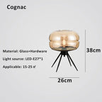 Glass Desk: Modern Decorative LED Living Room Bedroom Creative Glass Decor Desk