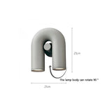U-Shaped Adjustable Wall Lamp for Bedroom, Staircase, and Balcony