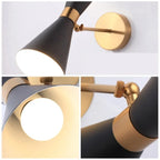 Minimalist Gold Black Bedside Wall Light for Nordic Home Living