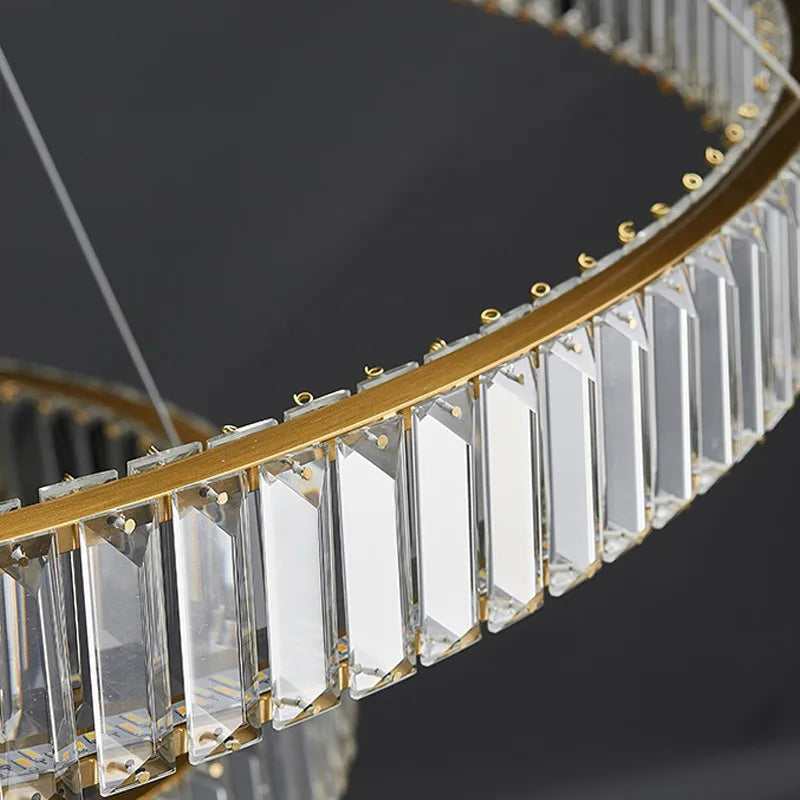 Crystal LED Ceiling Chandeliers: Modern Living Room Dining Room Pendant Lamp