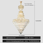 Elegant Crystal Chandelier for Luxury Living Room Decor