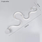 Contemporary Acrylic Wall Lamps in White/Black Iron for Home Decor