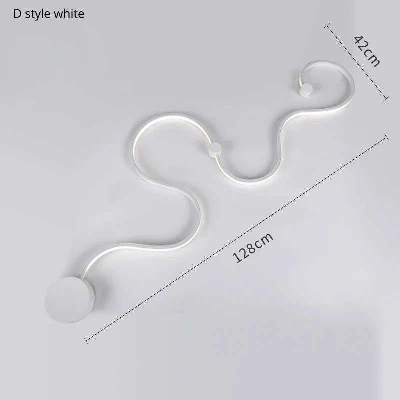 Contemporary Acrylic Wall Lamps in White/Black Iron for Home Decor