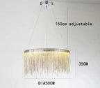 Tassel Chain LED Chandelier for Modern Living Room and Dining Room