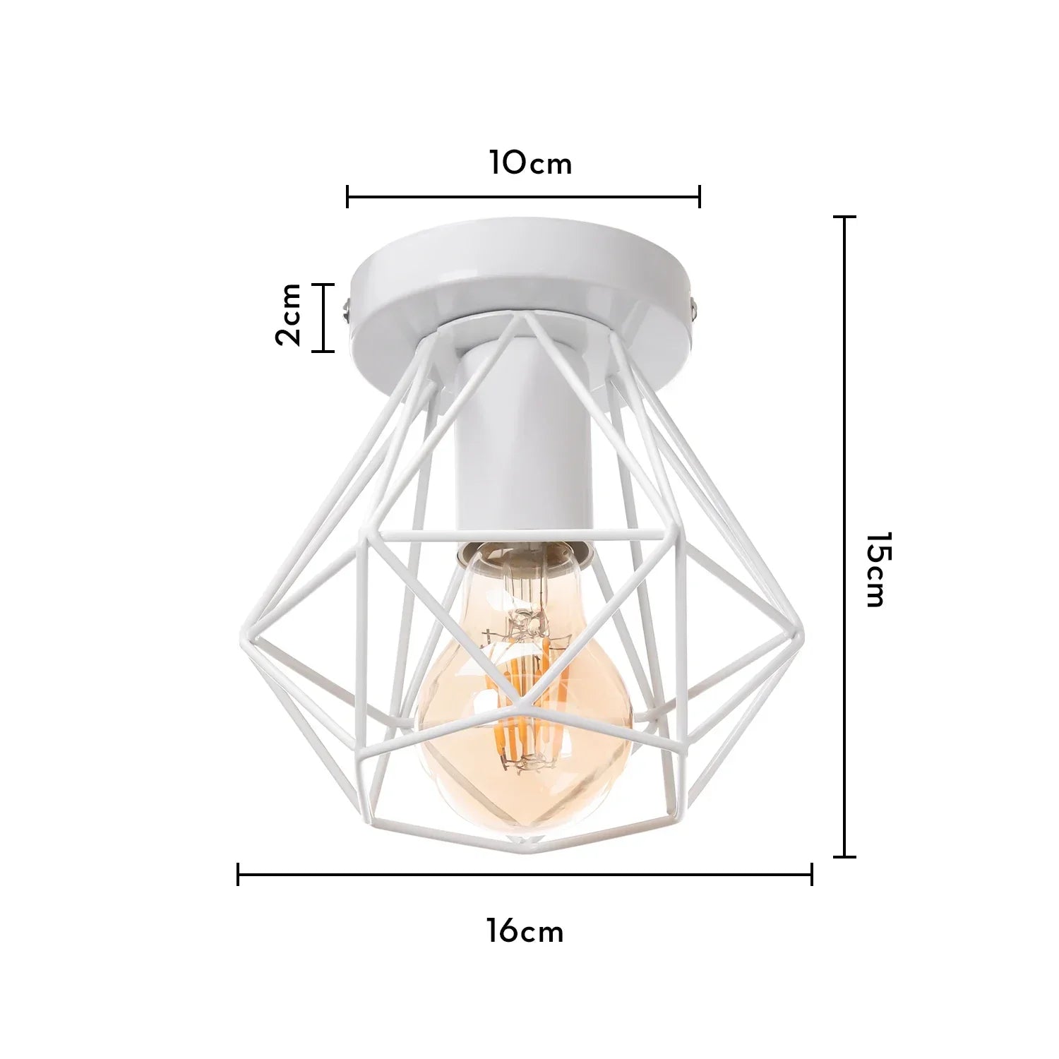 Metal Cage Wall Lights Modern Industrial Lighting for Bedroom and Hallway