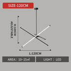 Modern Nordic Iron LED Chandelier for Living Room Bedroom - Minimalist Indoor Pendant Lighting