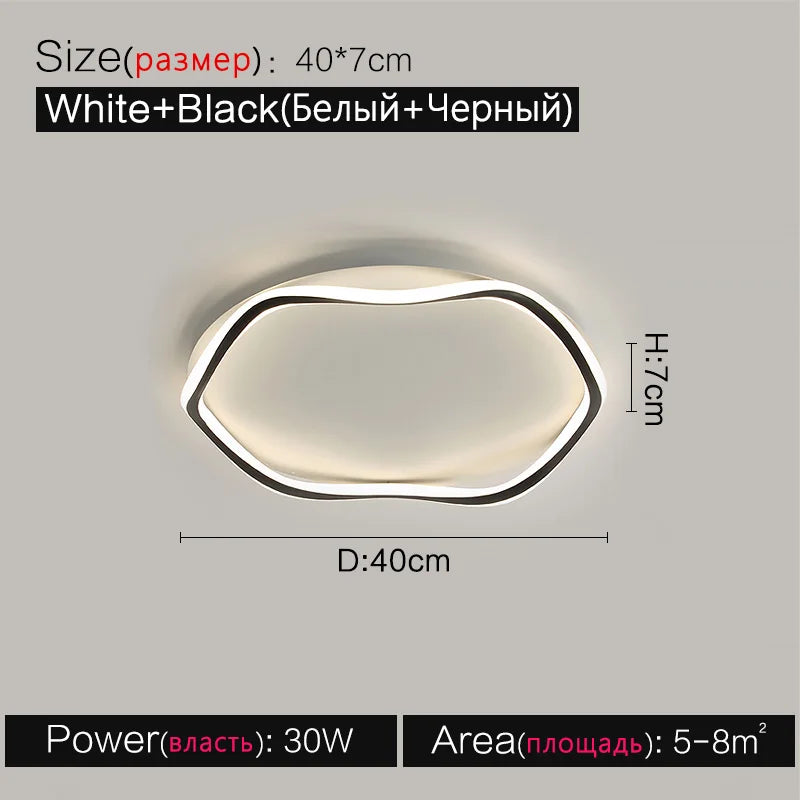 Bedroom Ceiling Lamps: Modern LED, Master Bedroom Minimalist, Ins Style