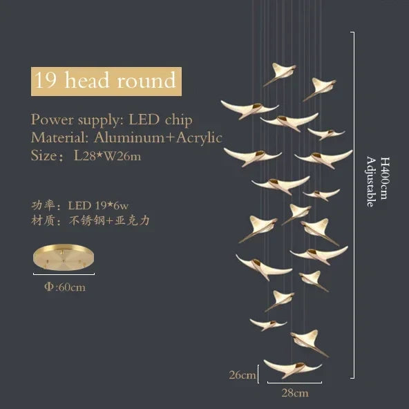 Ocean Dolphin Pendant Chandelier