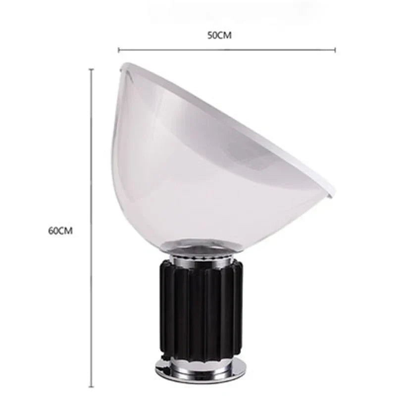 Glass Radar Shade LED Desk Lamp for Bedroom & Living Room Lighting