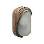 Outdoor Wall Sconces Light Fixtures: Grid Oval with Frosted Glass for Porch Patio.
