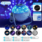Starry Night Light Projector: 360° Adjustable Galaxy Lamp for Bedroom, Home, Kids - Ideal Gift