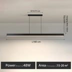 Modern Linear LED Chandelier Pendant Lights for Dining Table Kitchen Bar