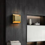 Post-Modern Copper Wall Lamp for Hotel Living Room Bedroom LED Lighting