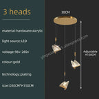 Butterfly Acrylic Chandelier Modern Ceiling Light Pendant Lamp for Living Room