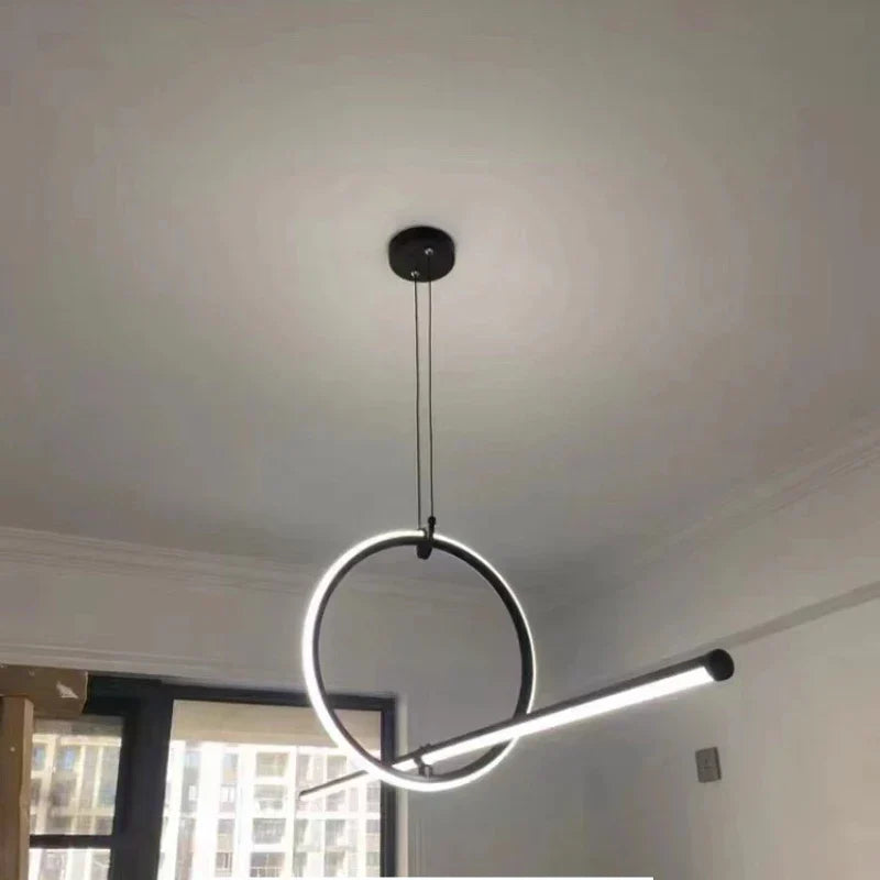 Minimalist Geometric LED Pendant Island Lighting