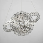 Spark Ball Pendant Chandelier LED Decor Lighting for Home Stainless Steel