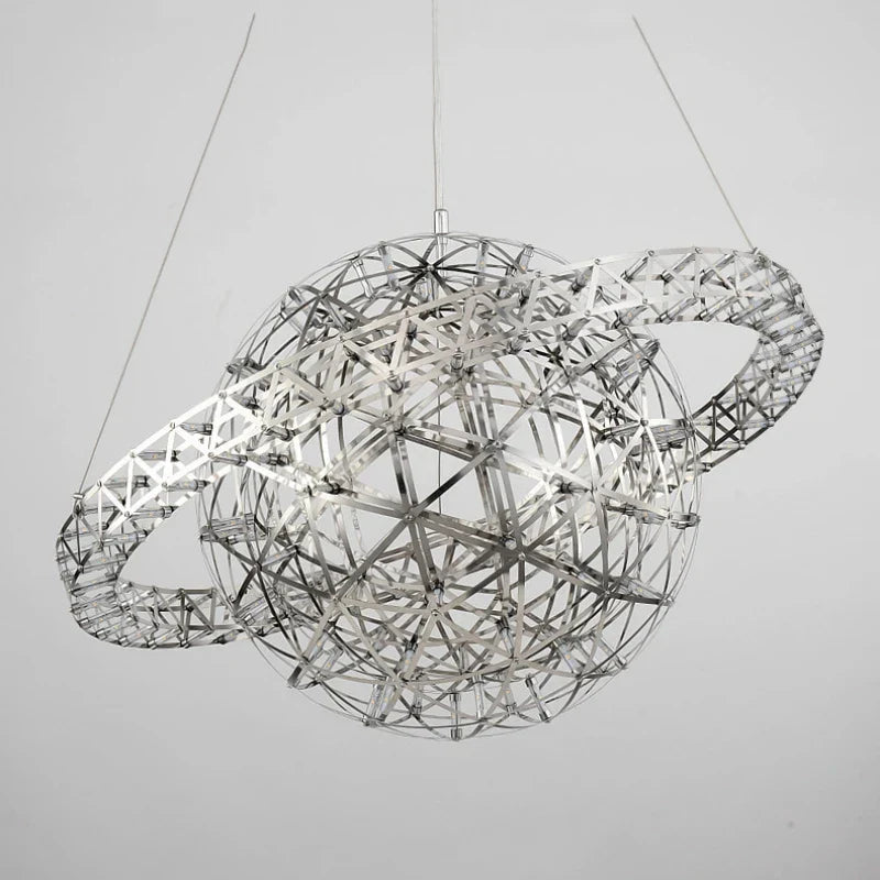 Spark Ball Pendant Chandelier LED Decor Lighting for Home Stainless Steel