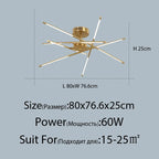 Linen Ceiling Chandelier: Black Gold Pendant Lamp for Home, Office, or Restaurant