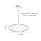 Silk Japanese Pendant Chandelier for Home Decor and Lighting in Living Room