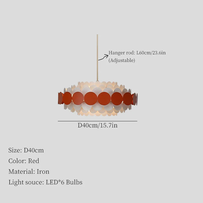 Modern Minimalist Ceiling Chandelier LED Pendant Light for Living Room Bedroom