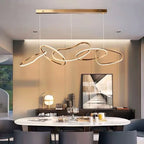Rose Gold Maillon Pendant Light for Minimalist Dining Room Décor