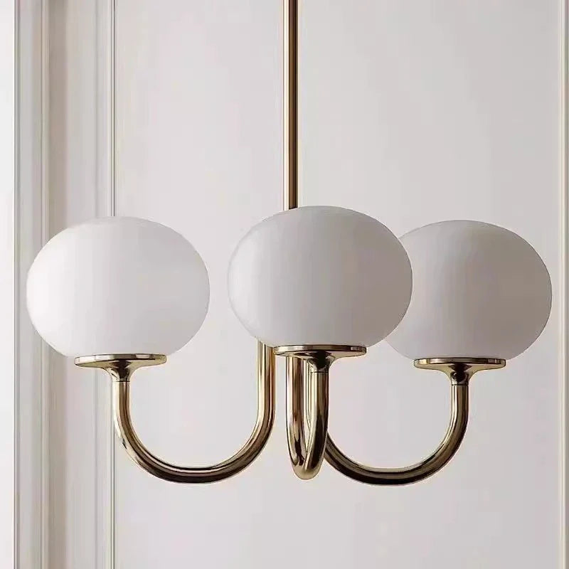 Glass Ball Chandelier: Creative Bauhaus Arts for Girls Bedroom & Home Decor