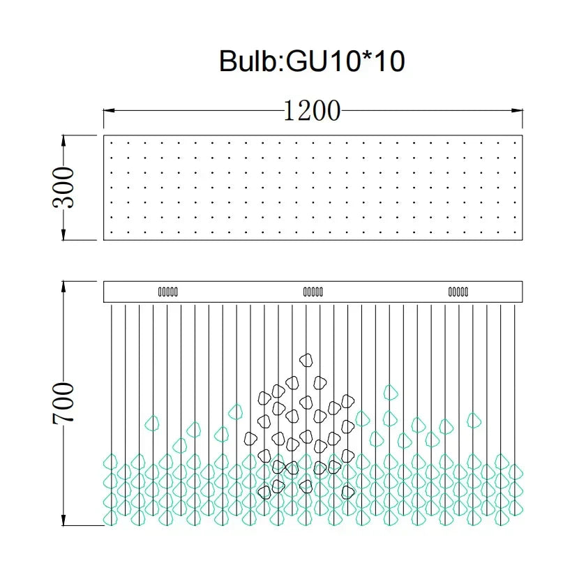 Stone Crystal LED Chandelier: Modern Luxury Lighting Fixture for Living Room Decor