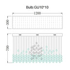 Stone Crystal LED Chandelier: Modern Luxury Lighting Fixture for Living Room Decor