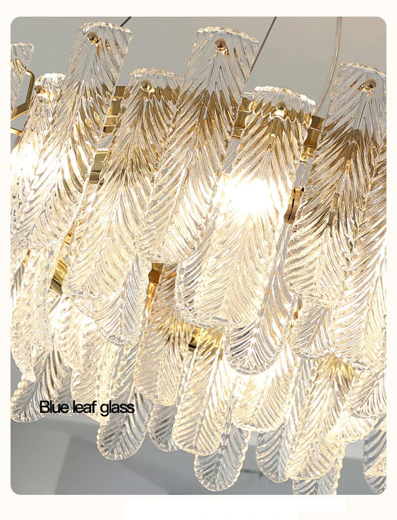Crystal LED Ceiling Lamp for Modern Living Room with Warm Light and Eye Protection