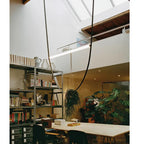 Nordic Restaurant Living Room LED Chandelier: Simple, Elegant Duplex Staircase Hall Design