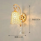 Modern Crystal Wall Lamp for Home Living Room Bedroom Decor