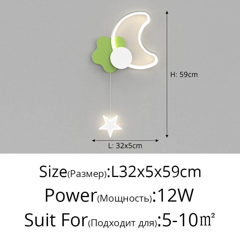 Nordic LED Wall Light Bedroom Lamp Modern Interior Sconce Luster Fixture