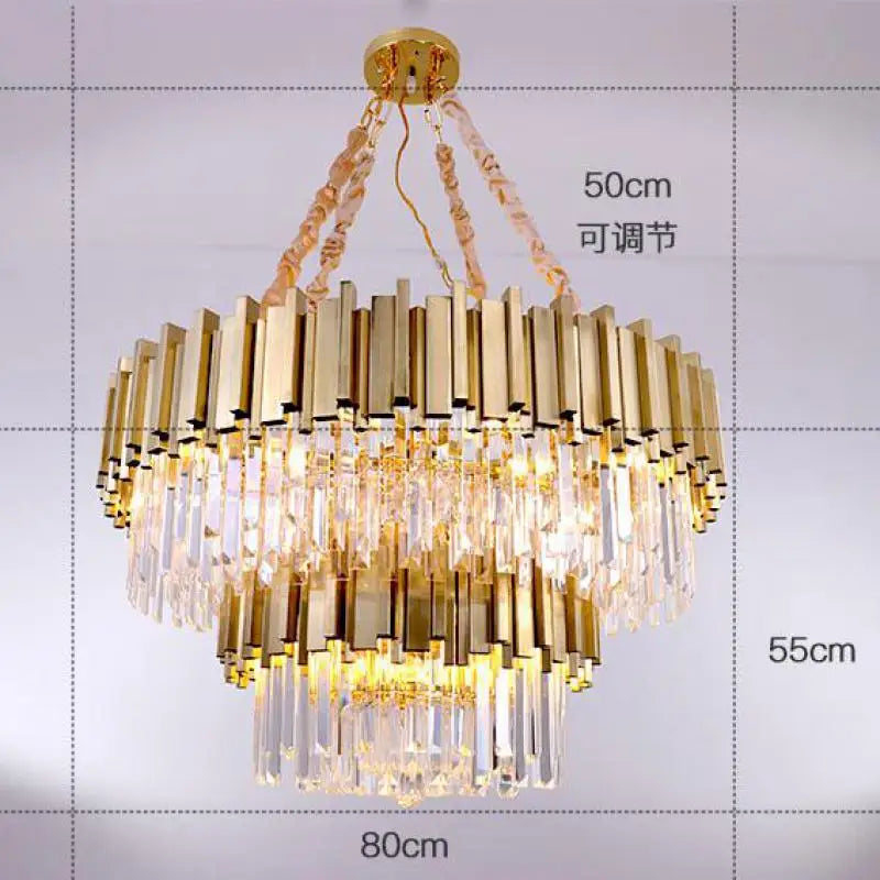 European Style Crystal Chandelier for Elegant Dining Room and Bedroom Lighting