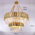 European Style Crystal Chandelier for Elegant Dining Room and Bedroom Lighting