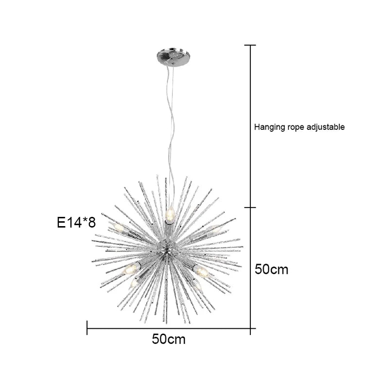 Dandelion Sea Urchin Chandelier LED Indoor Lighting.