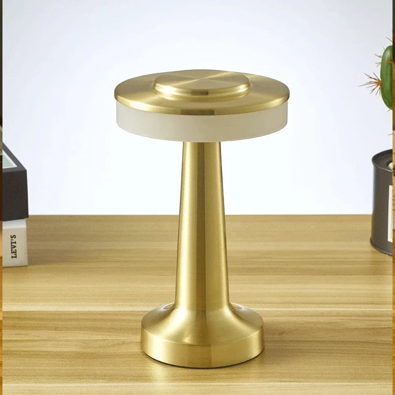 Touch LED Charging Table Lamp for Dining Hotel Bar Coffee Desk, Living Room Decor