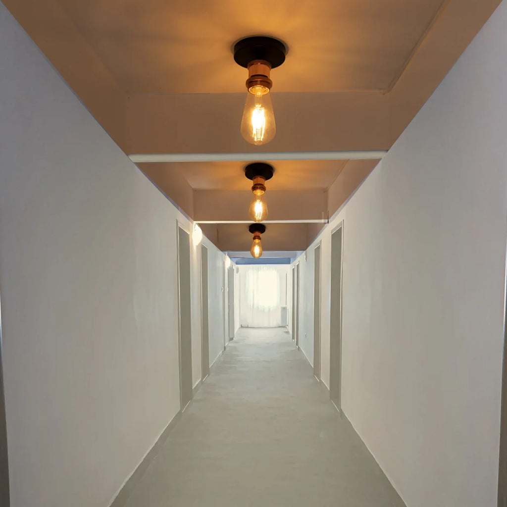 Retro Industrial Ceiling Light: Vintage LED E27 Wall Lamp for Home Living Room