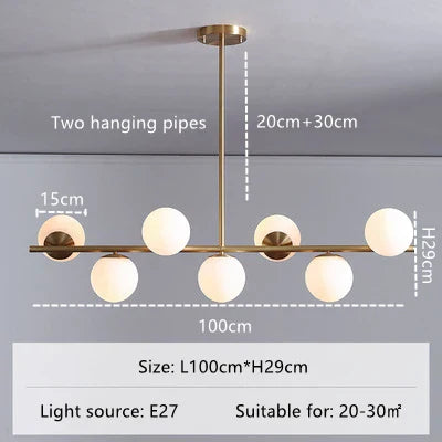 Glass Magic Bean Pendant Light for Modern Living Room Bedroom Kitchen Decor